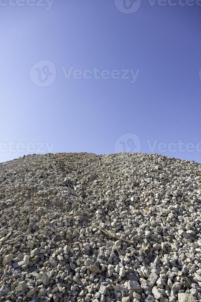 detalhe de pedras de seixo foto