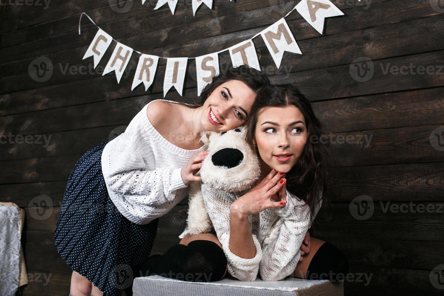 retrato de férias de mulheres foto