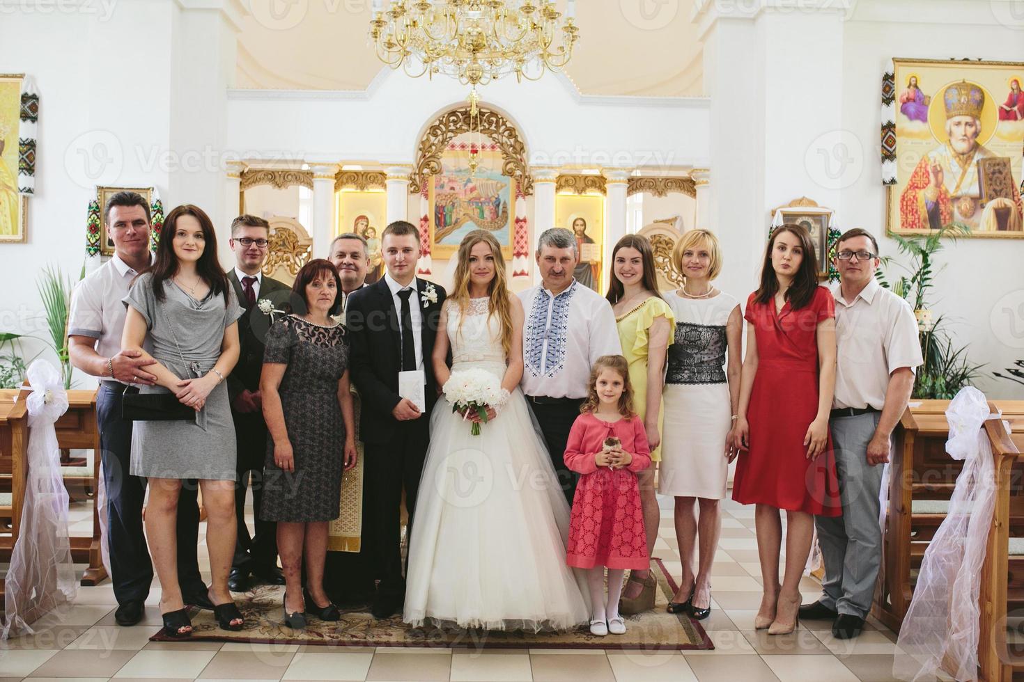 vista da cerimônia de casamento foto