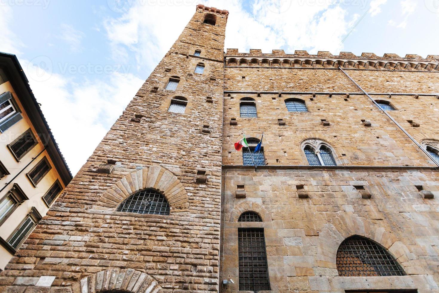 construção do palácio bargello na cidade de florença foto