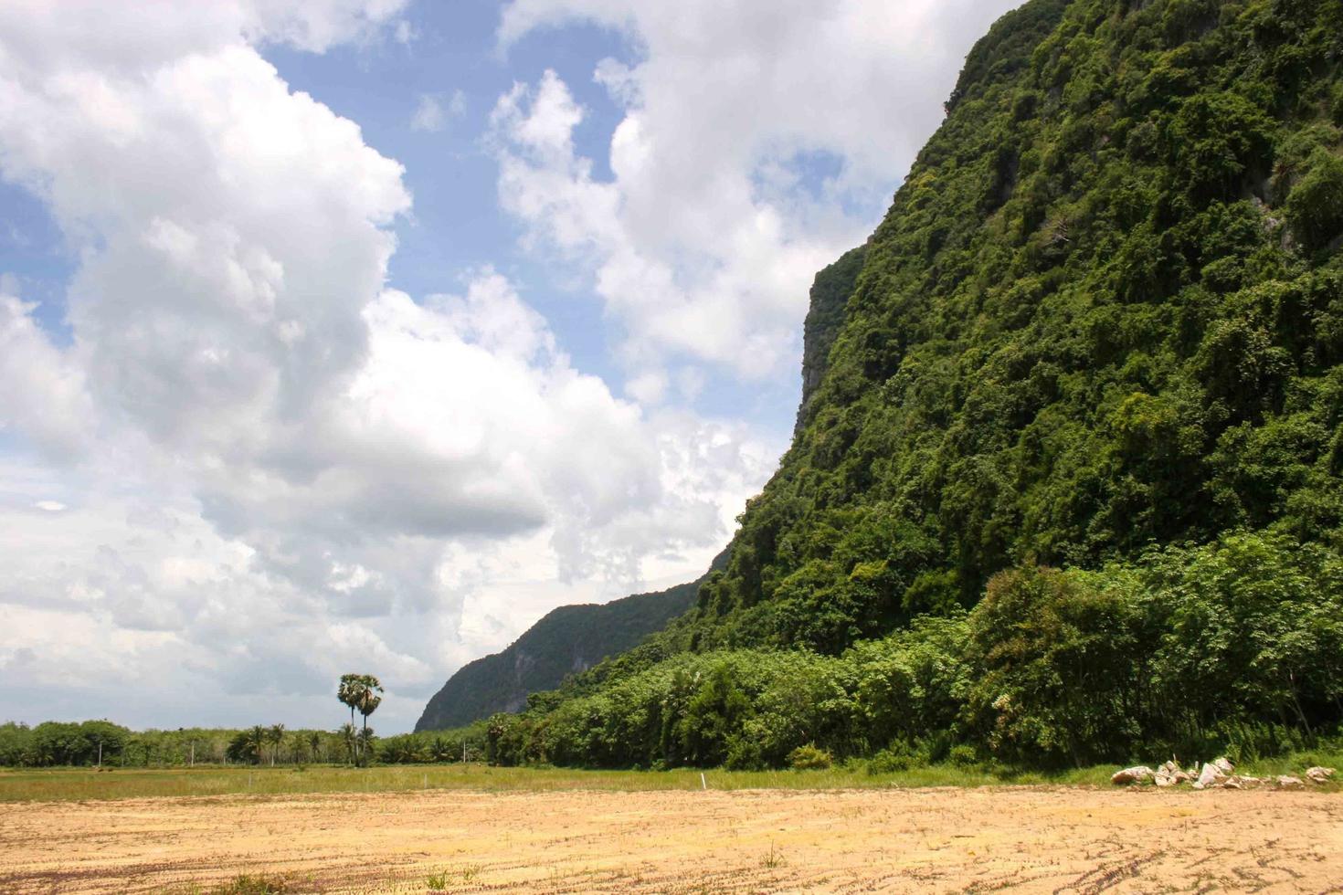 bela natureza montanhosa no sul da tailândia foto