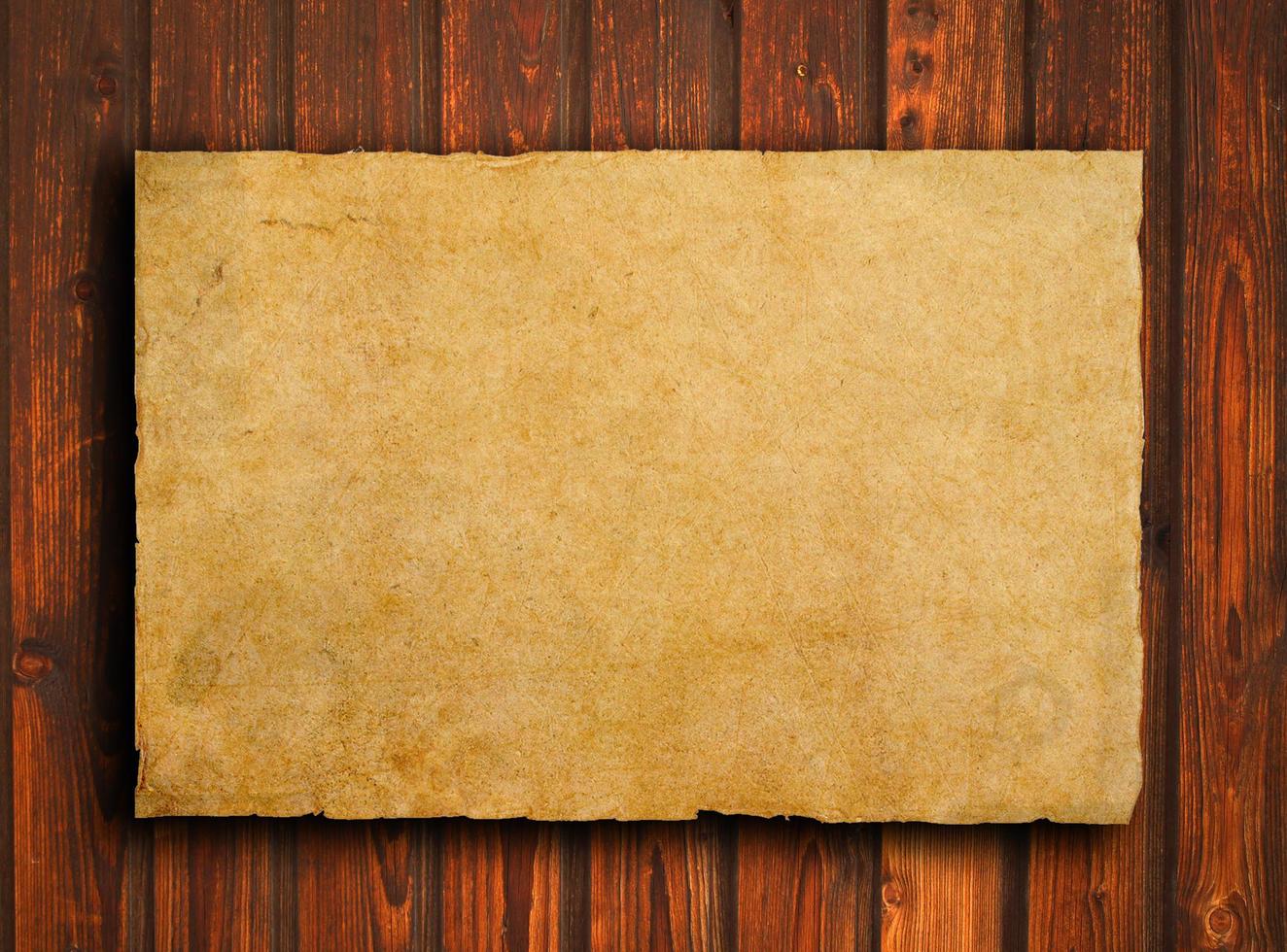 papel velho na textura de madeira marrom com padrões naturais foto