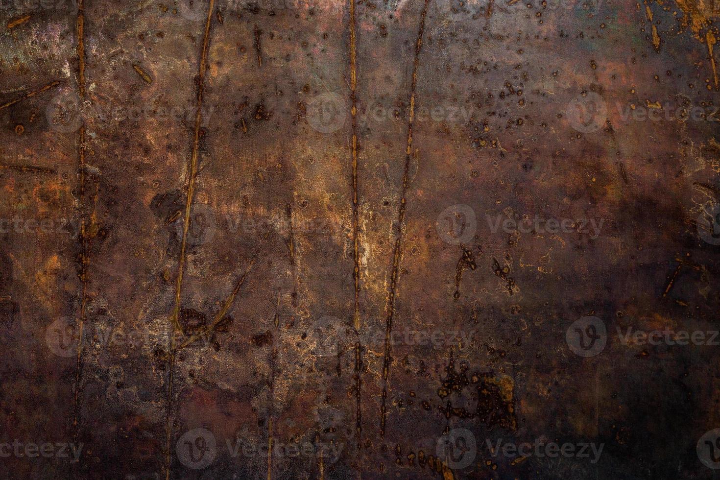 textura de superfície de chapa de aço cru plana preta enferrujada e fundo com arranhões foto