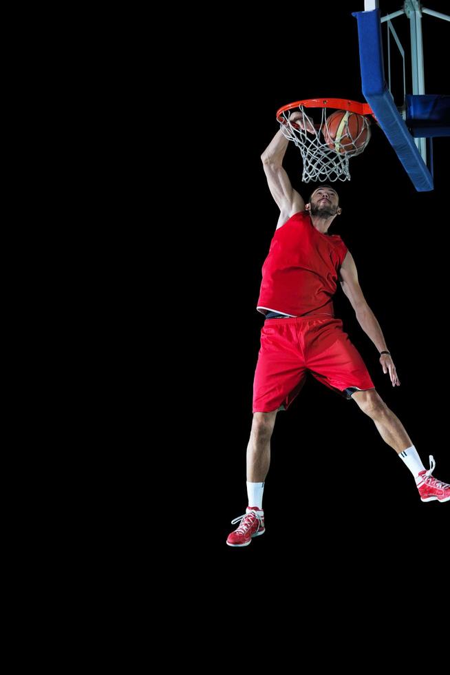 jogador de basquete em ação foto