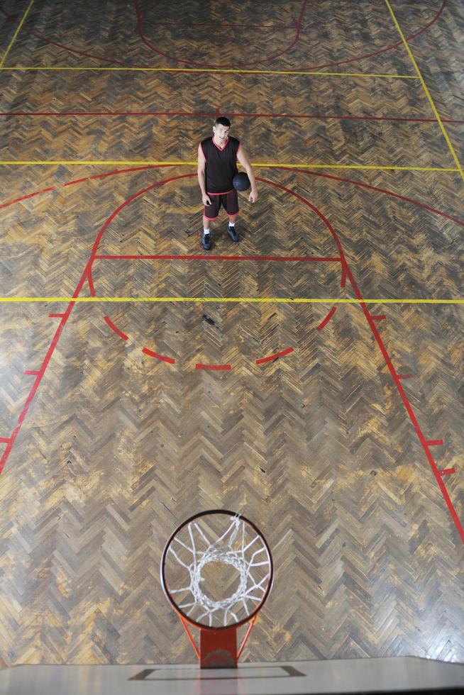 vista do jogo de basquete foto