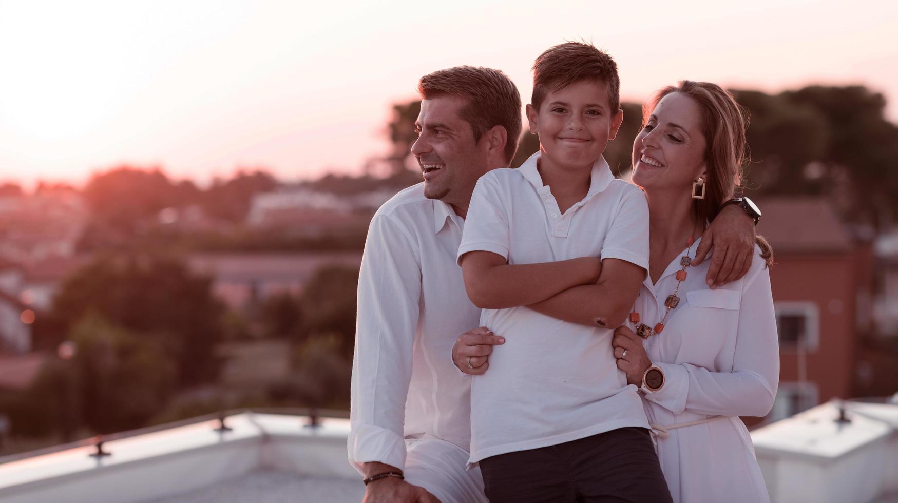 férias relaxantes em família foto