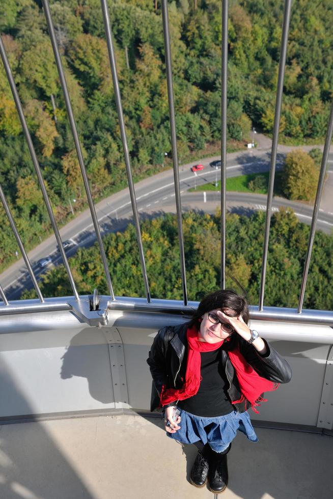 paris, frança, 2022 - turista se diverte na frança foto