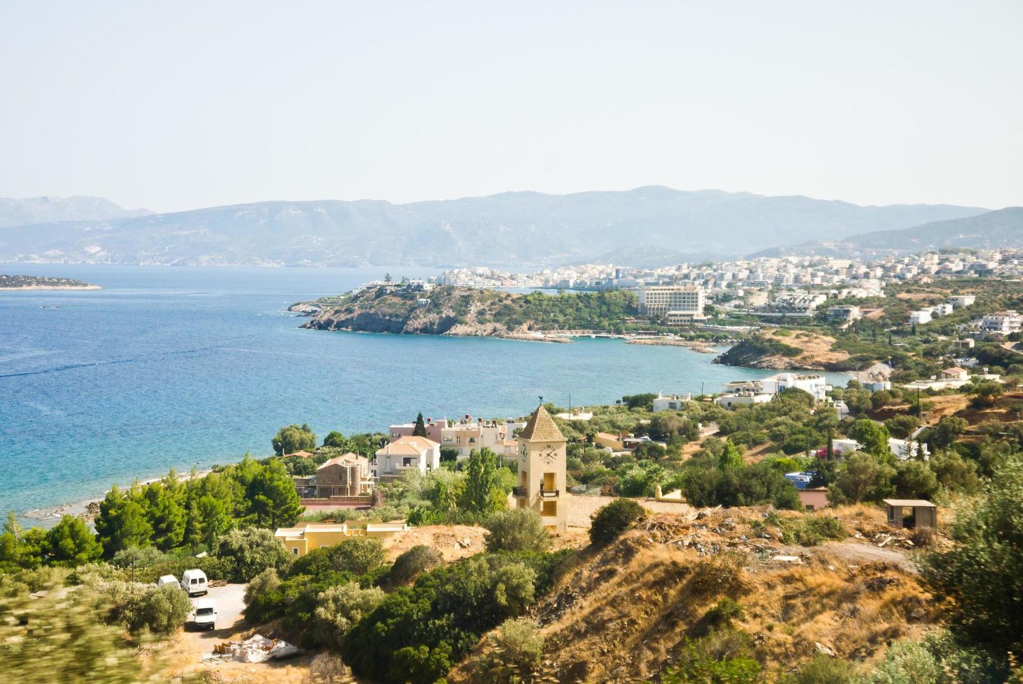 vista costeira da cidade de creta, grécia foto