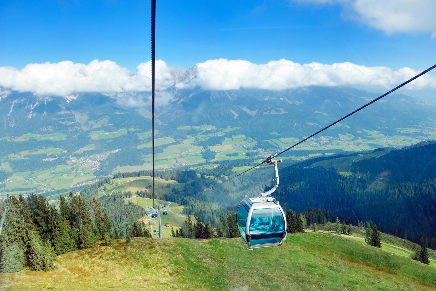 vista panorâmica dos alpes austríacos do tirol no verão foto
