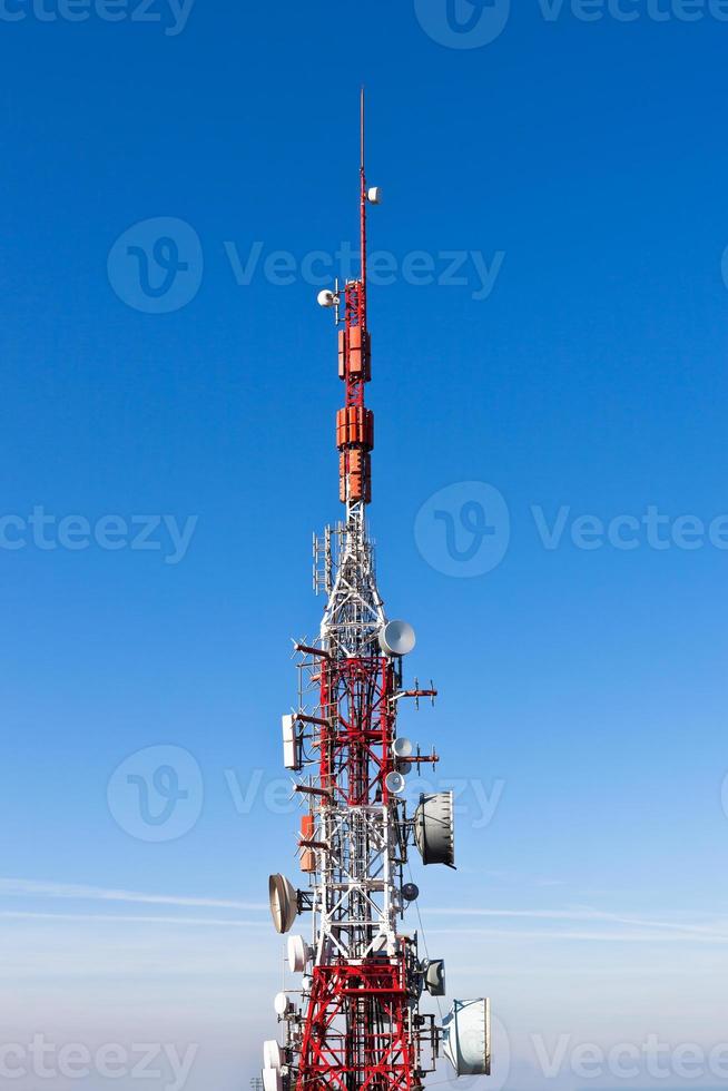 vista da torre de comunicação foto