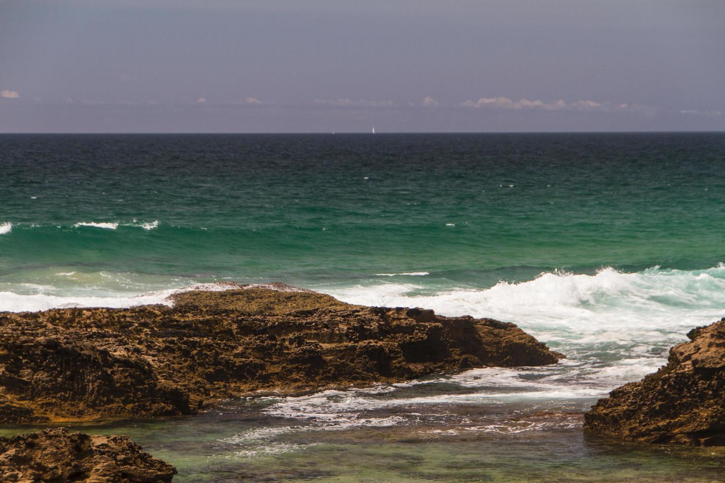 vista da ilha oceânica foto