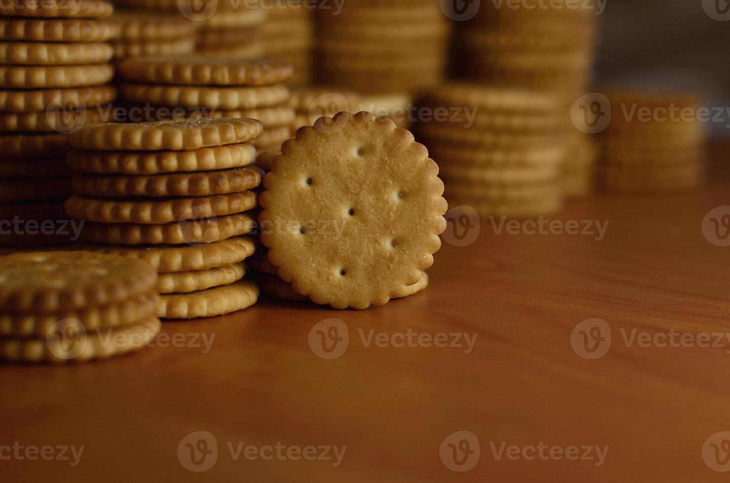biscoitos salgados redondos clássicos foto