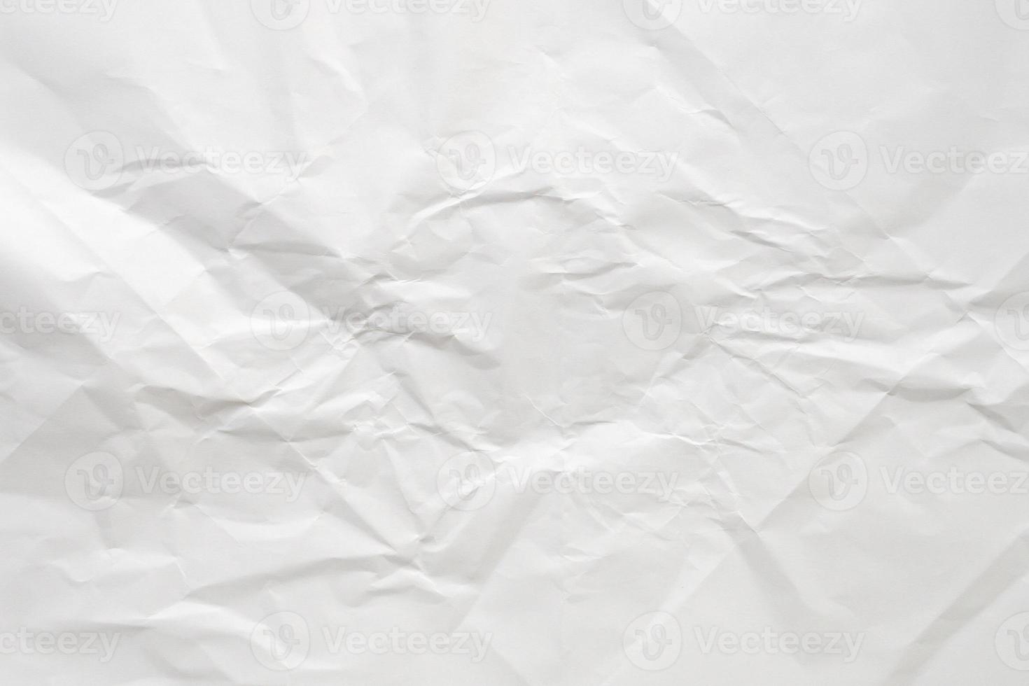 fundo de textura de papel amassado e amassado branco foto