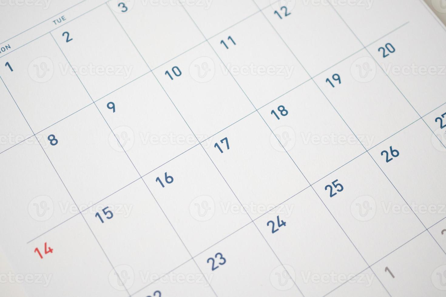 calendário página data fundo planejamento de negócios reunião conceito foto