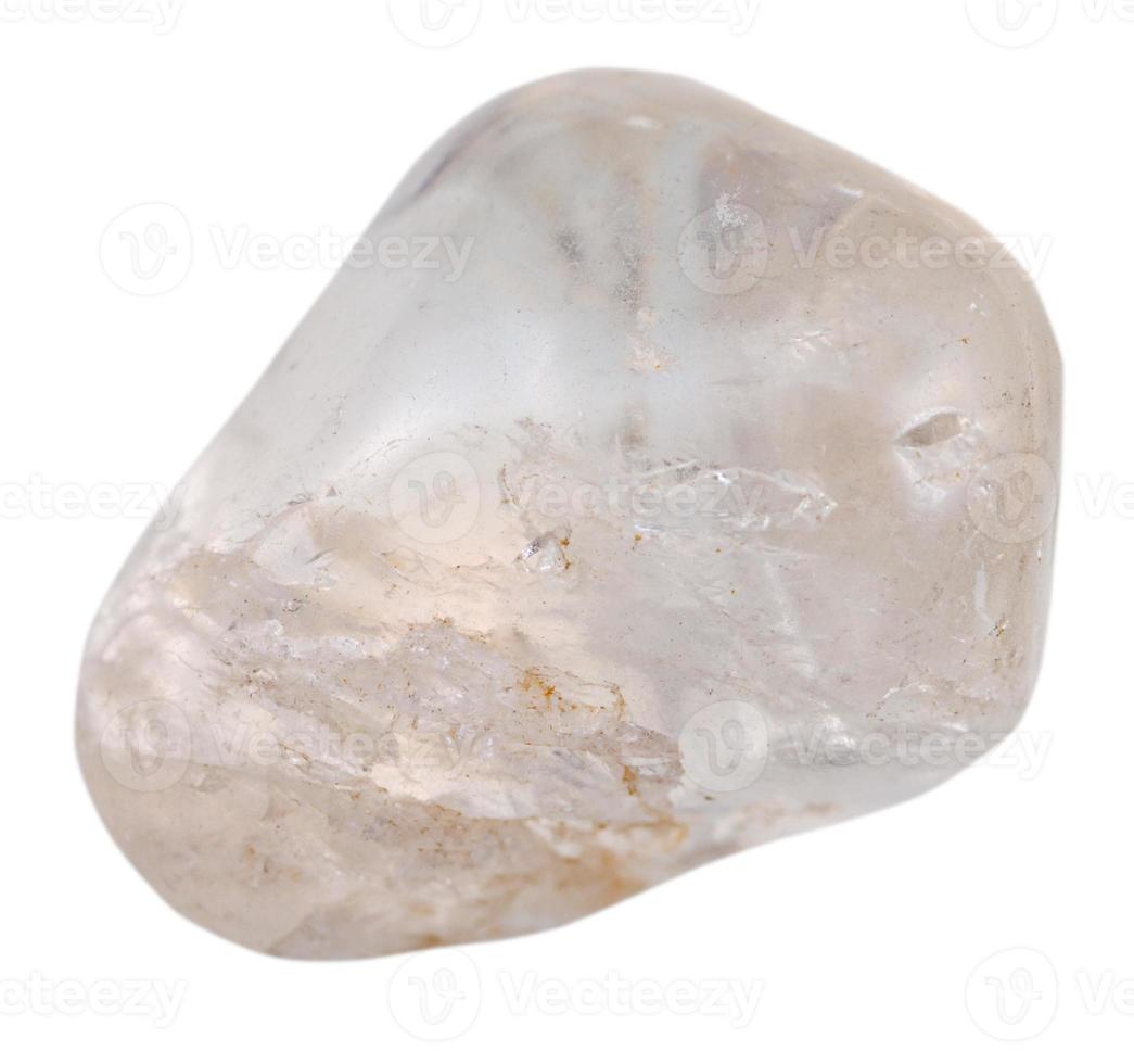 pedra mineral de quartzo isolada foto