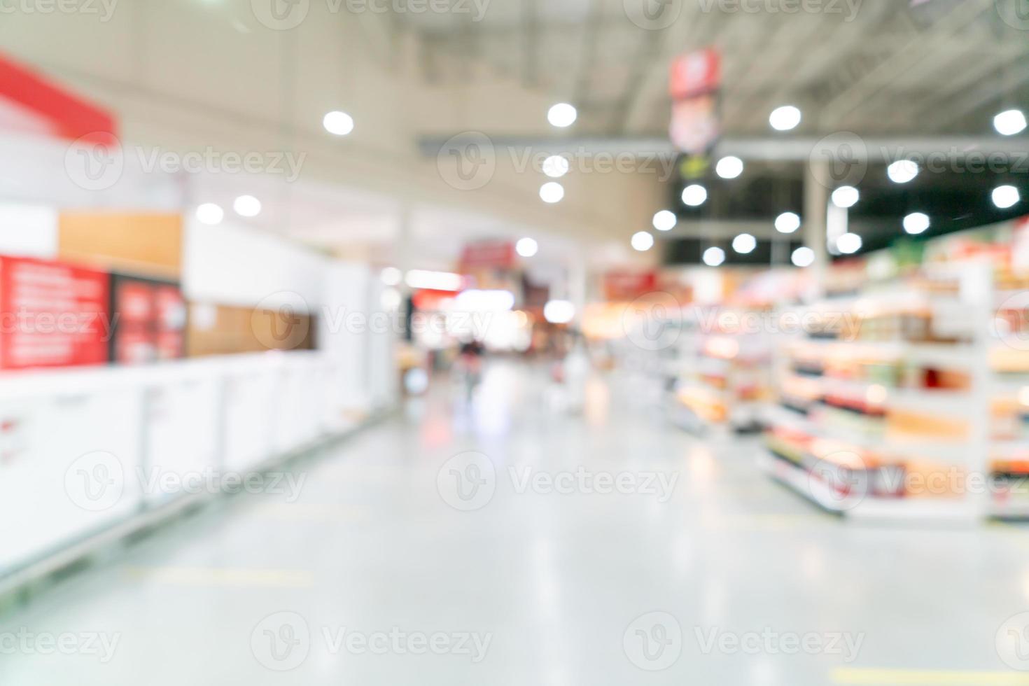 supermercado borrão abstrato para o fundo foto