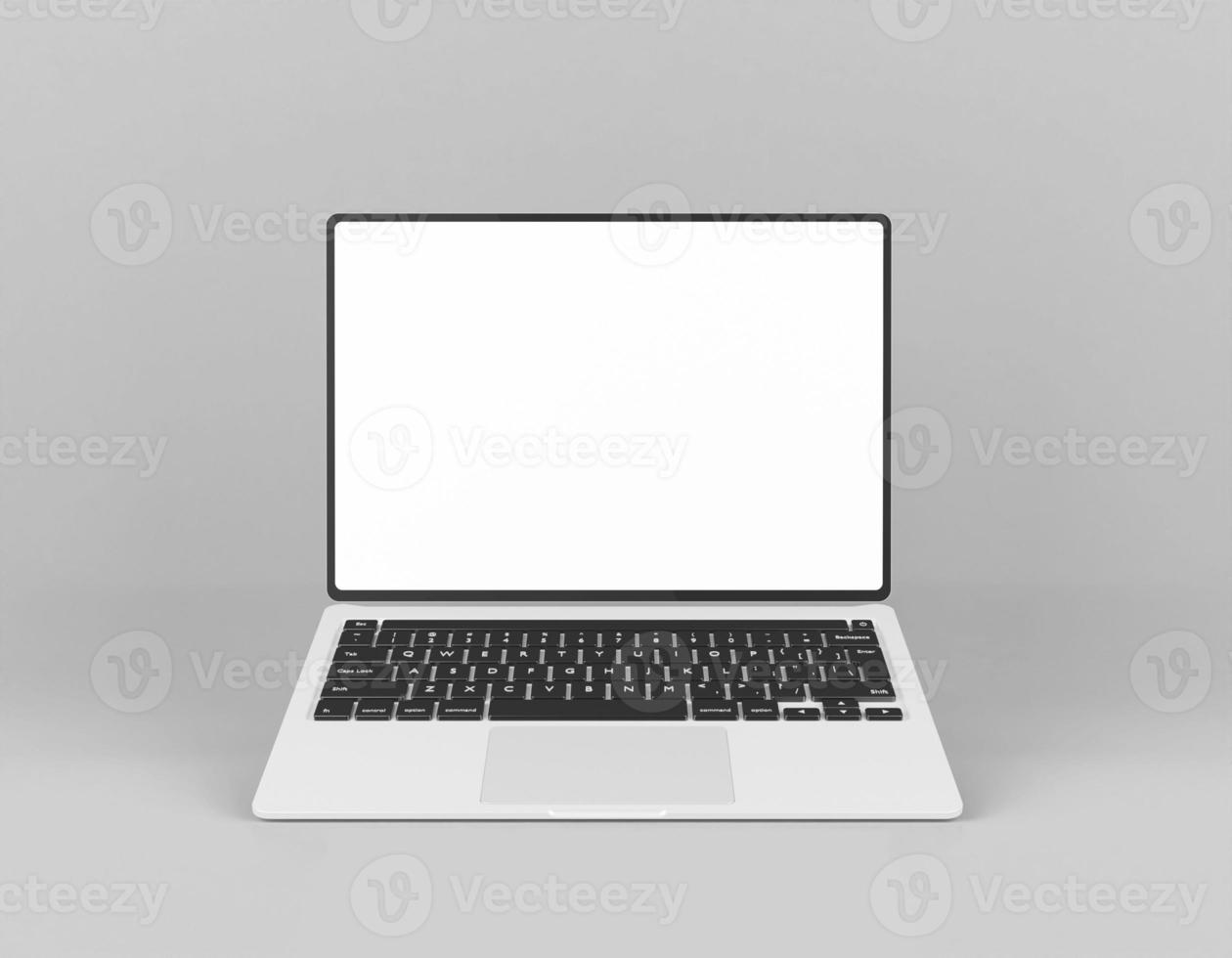 tela do mackbook pro com maquete de apresentação do site foto