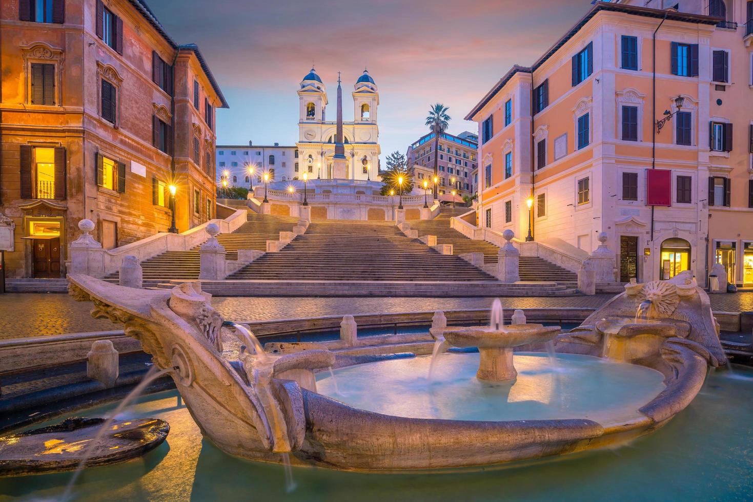 piazza de spagna em roma, itália foto