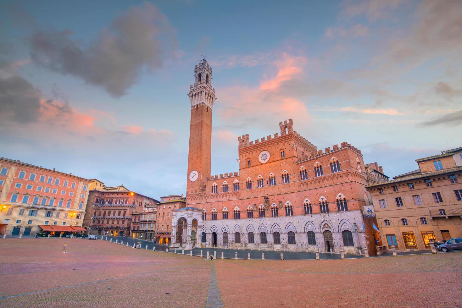 piazza del campo em siena, itália foto