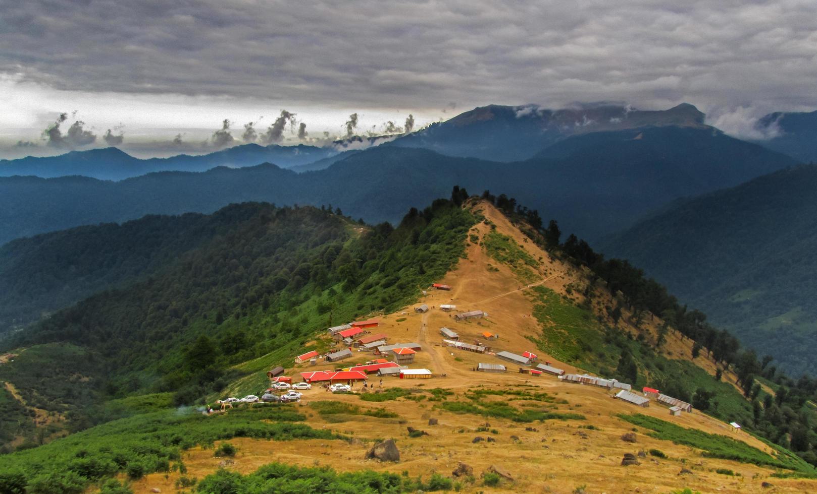 montanhas da vila masal na cidade de mazandaran foto