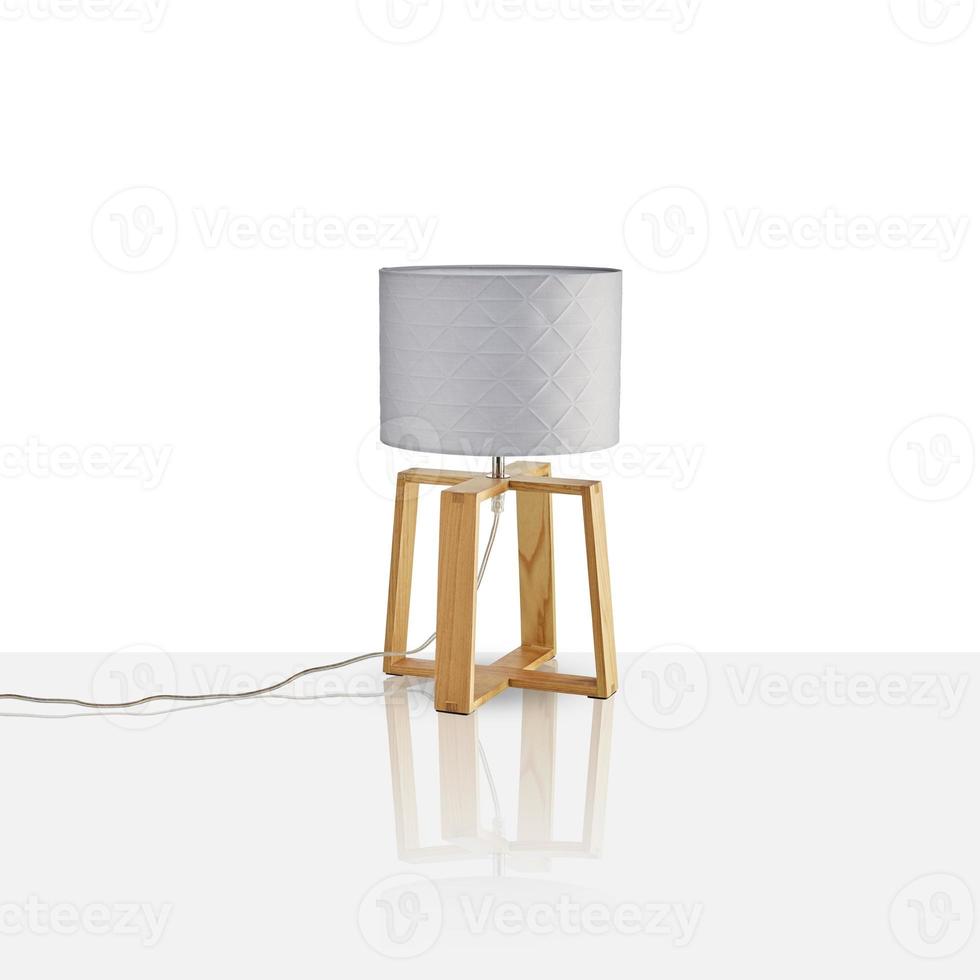 candeeiro de mesa, leitura, decorar o quarto isolado no fundo branco com traçado de recorte foto