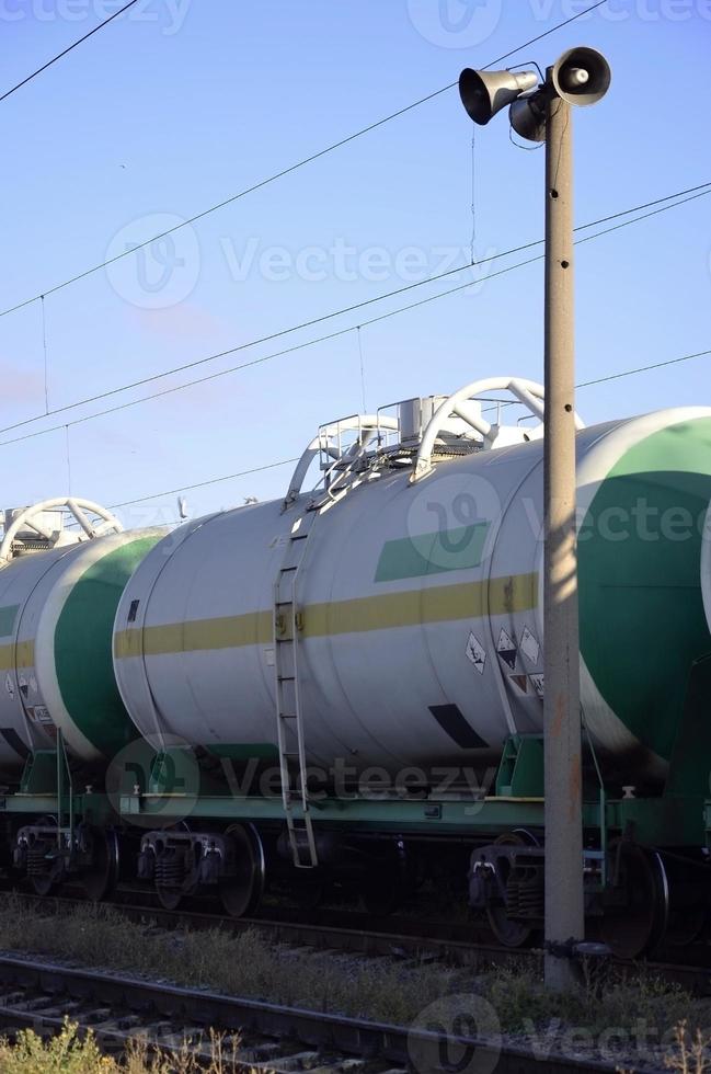 paisagem ferroviária da manhã foto