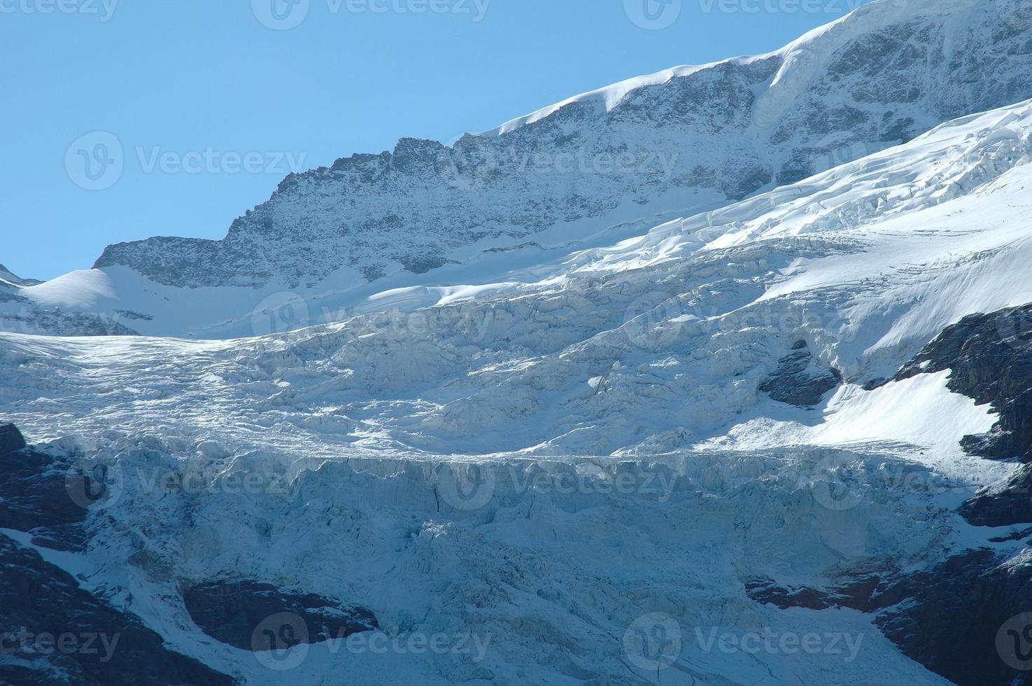 geleira próxima a Grindelwald nos Alpes na Suíça foto