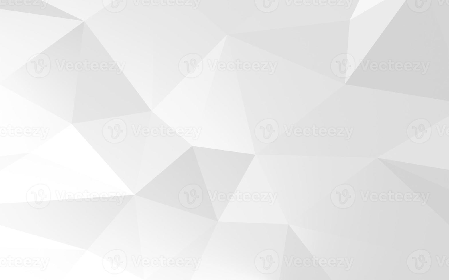 abstrato geométrico de cor branca e cinza, polígono, padrão de baixo poli. ilustração de renderização 3D. foto