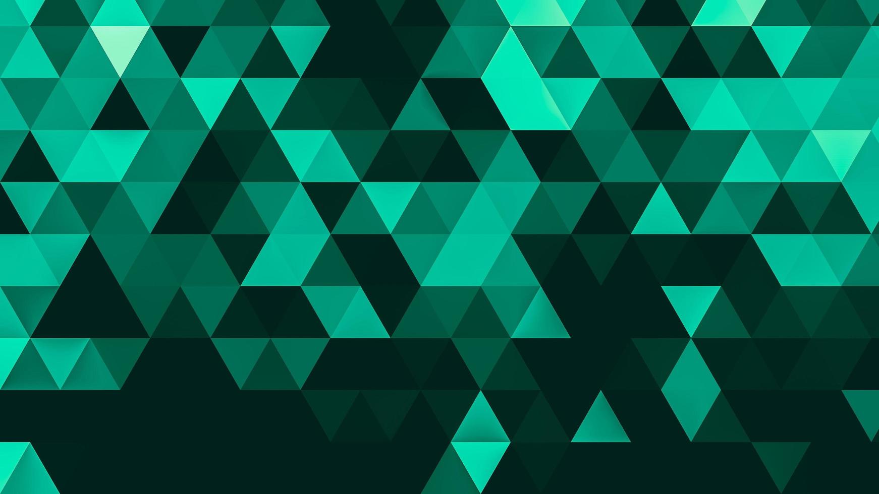 mosaico triangular de fundo geométrico abstrato padrão poligonal verde, perfeito para site, celular, aplicativo, anúncio, mídia social foto