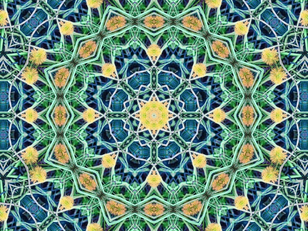 fundo abstrato chama mandala flor colorida foto