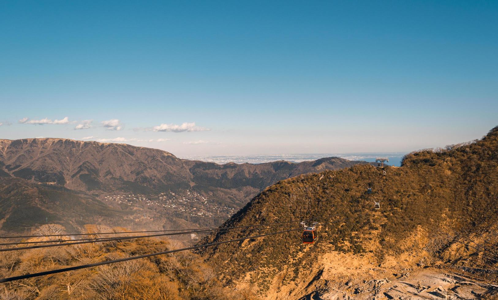 teleférico elétrico para turistas foto