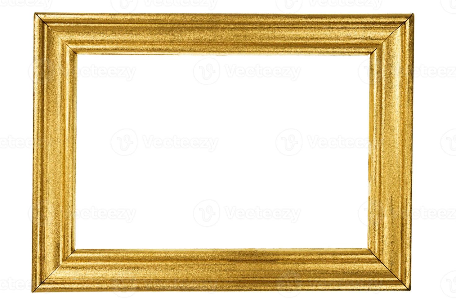 moldura de madeira pintada com ouro foto
