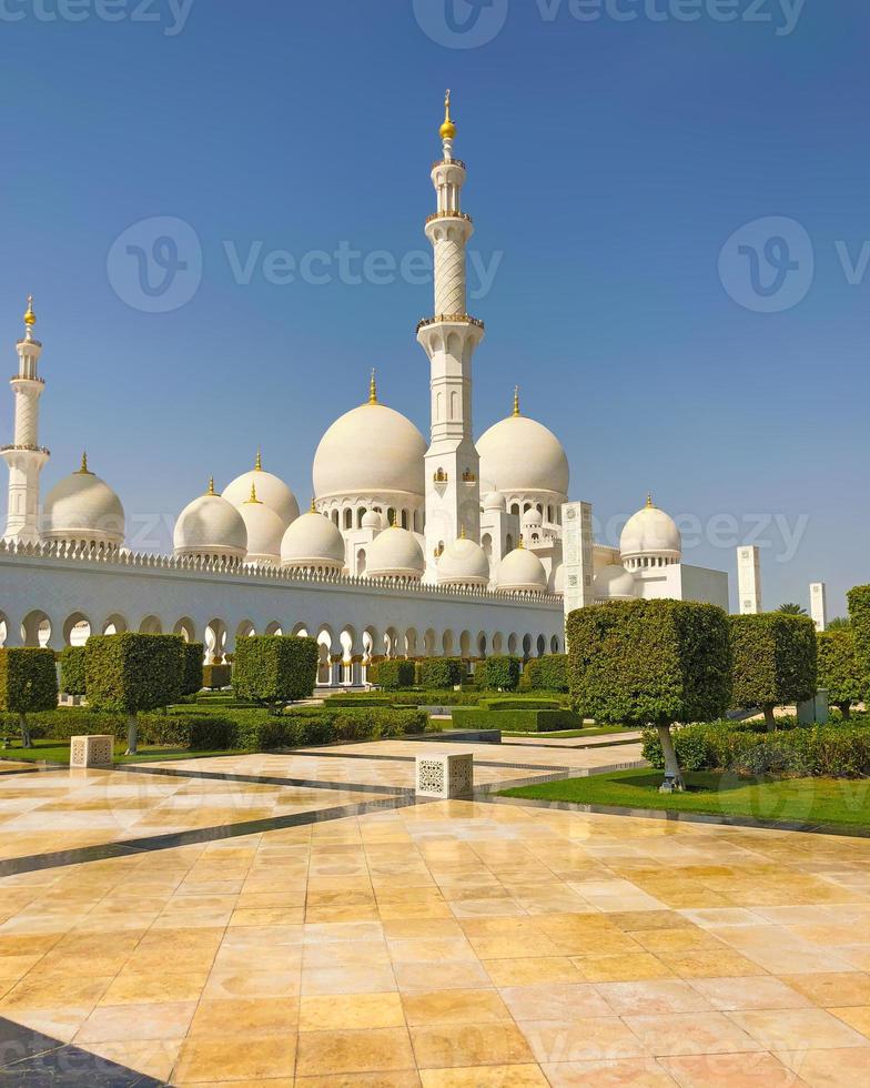 mesquita de abu dhabi foto