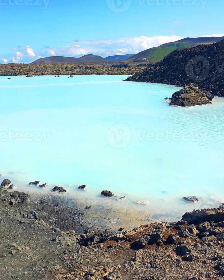 Lagoa Azul na Islândia foto