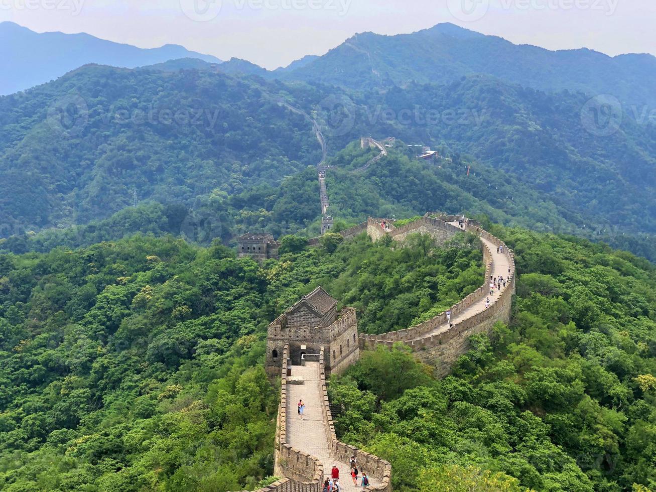 vista da grande muralha da china foto