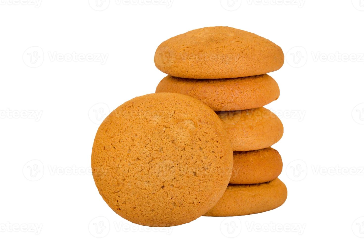 biscoitos de aveia isolados foto