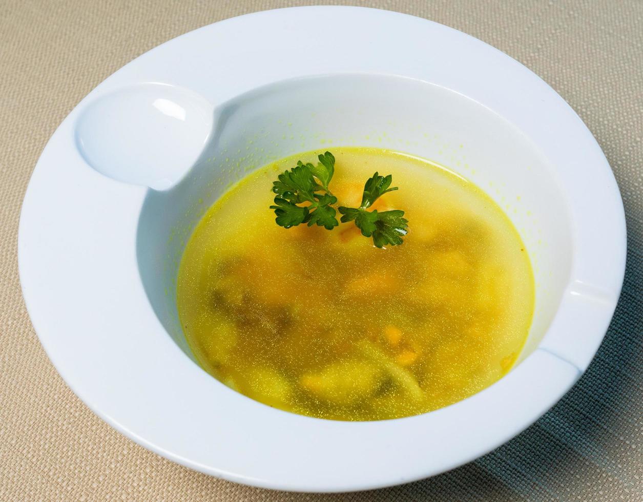 sopa de gengibre amarelo foto