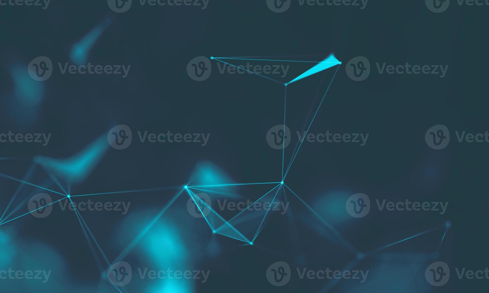 abstrato geométrico azul. estrutura de conexão. fundo de ciência. elemento hud de tecnologia futurista. unindo pontos e linhas. visualização de big data e negócios. foto