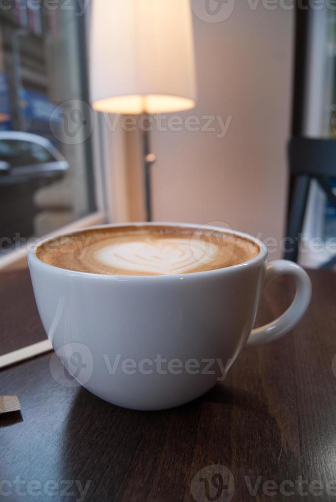 café com leite - coração foto