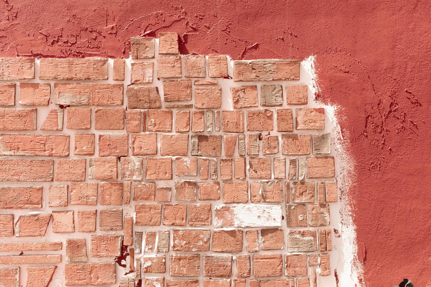 textura de parede de tijolo laranja foto