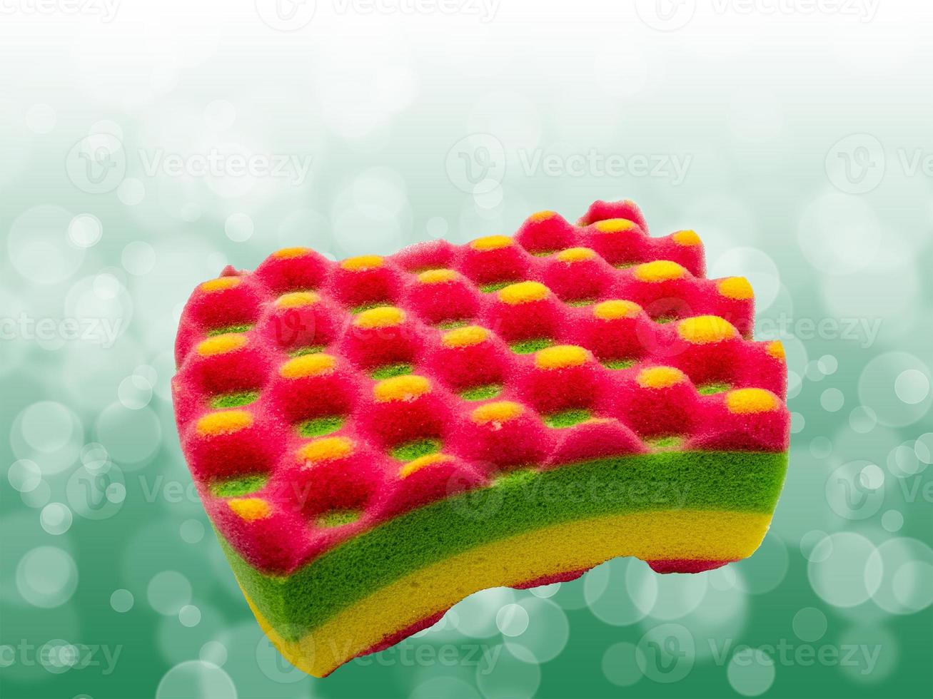 esponja de banho colorida foto