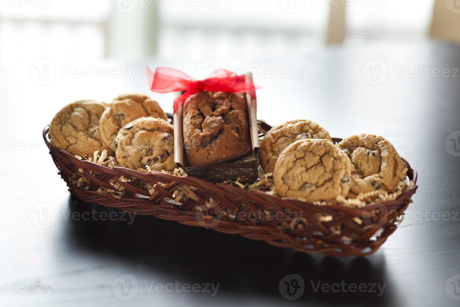 cesta de biscoitos foto