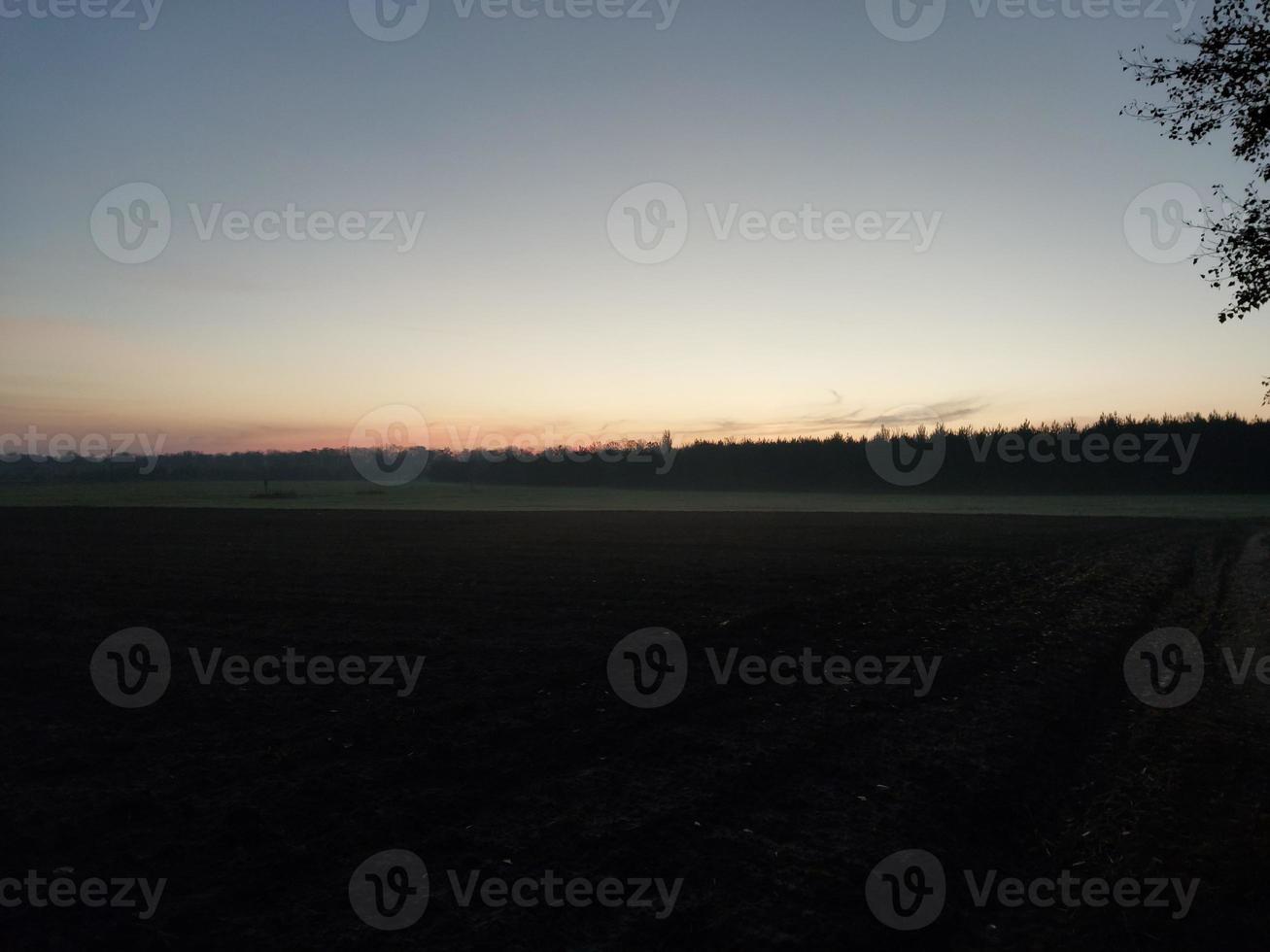 manhã e noite panorama do amanhecer foto