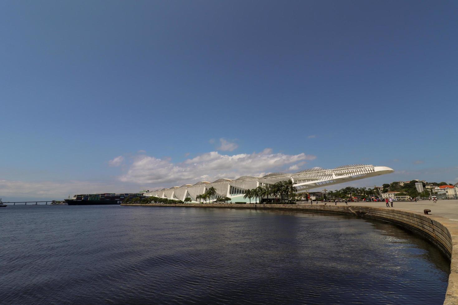 rio de janeiro, rj, brasil, 2022 - museu do amanhã, projeto do arquiteto espanhol santiago calatrava - praça maua, bairro centro foto