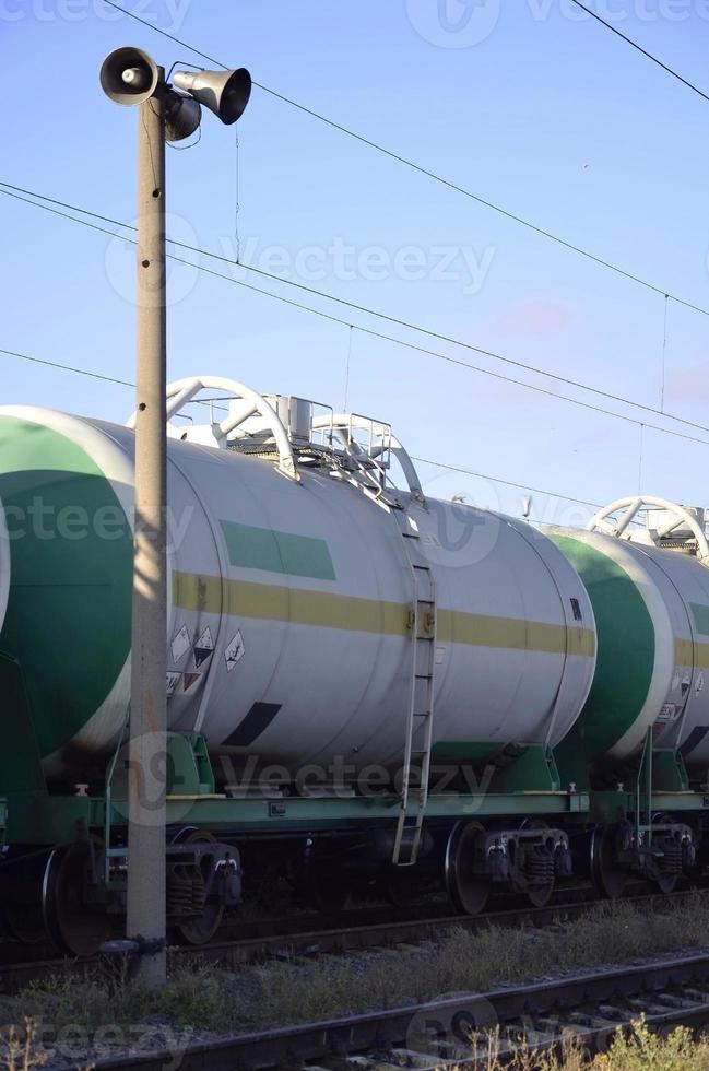 paisagem ferroviária da manhã foto