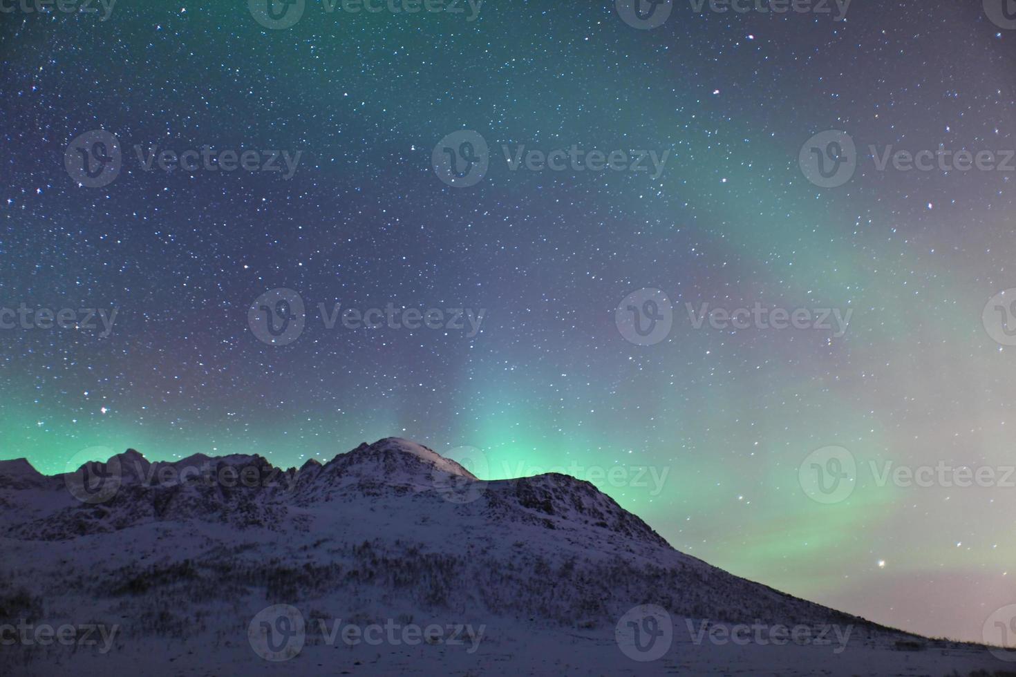 aurora boreal na Lapônia (aurora boreal) foto