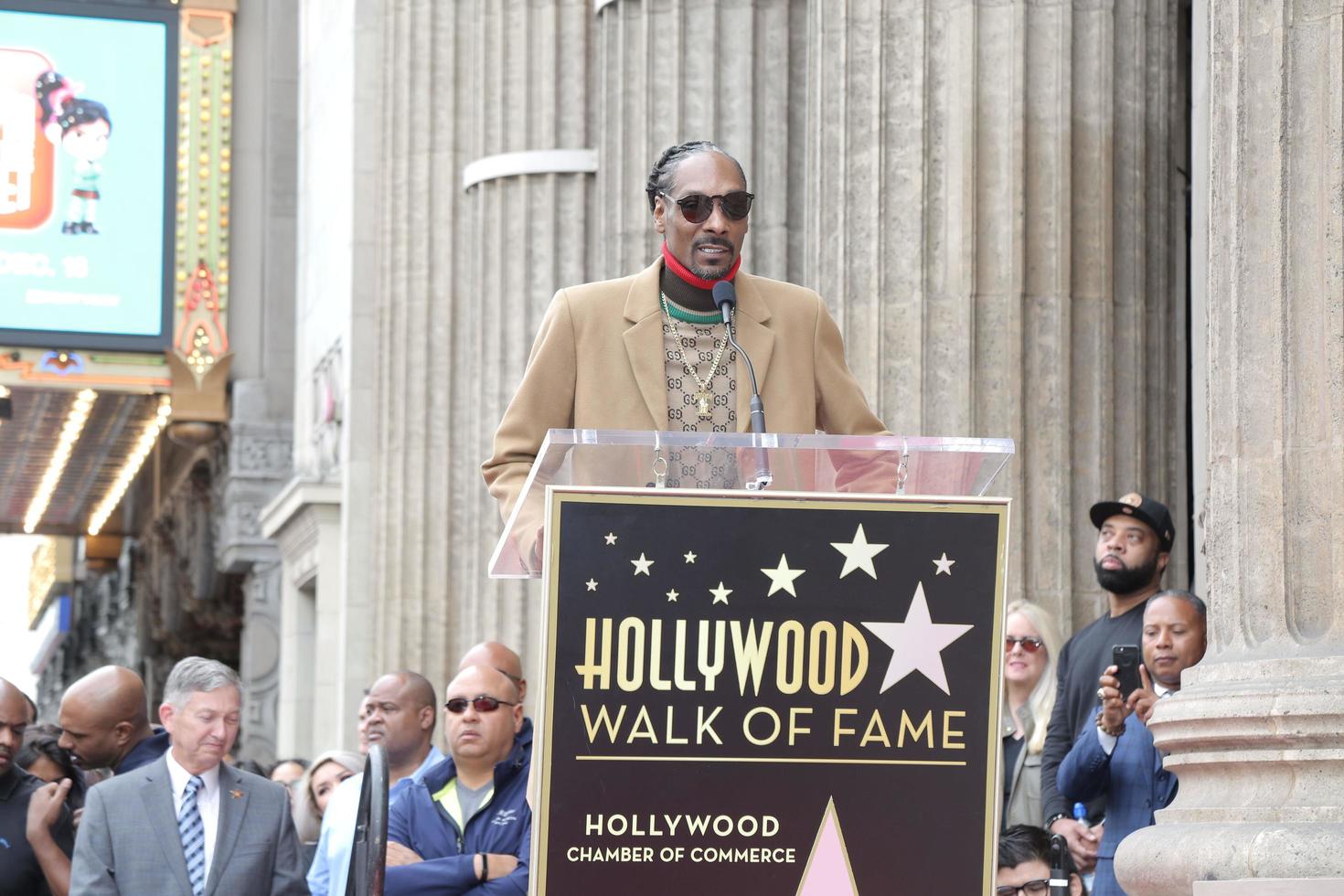 los angeles - 19 de novembro - snoop dogg, calvin broadus jr na cerimônia snoop dogg star na calçada da fama de hollywood em 19 de novembro de 2018 em los angeles, ca foto