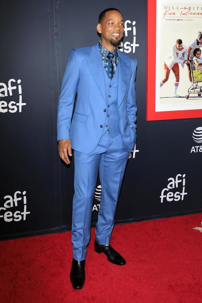 los angeles, 14 de novembro - will smith na noite de encerramento do afi fest, estréia do rei richard no tcl chinese theatre imax em 14 de novembro de 2021 em los angeles, ca foto