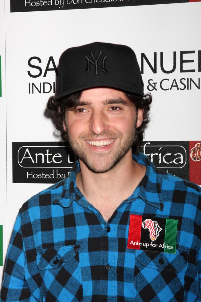 david krumholtz chegando ao 2º anual ante up for africa poker tournament san manuel indian bingo and casino highland, ca 29 de outubro de 2009 foto