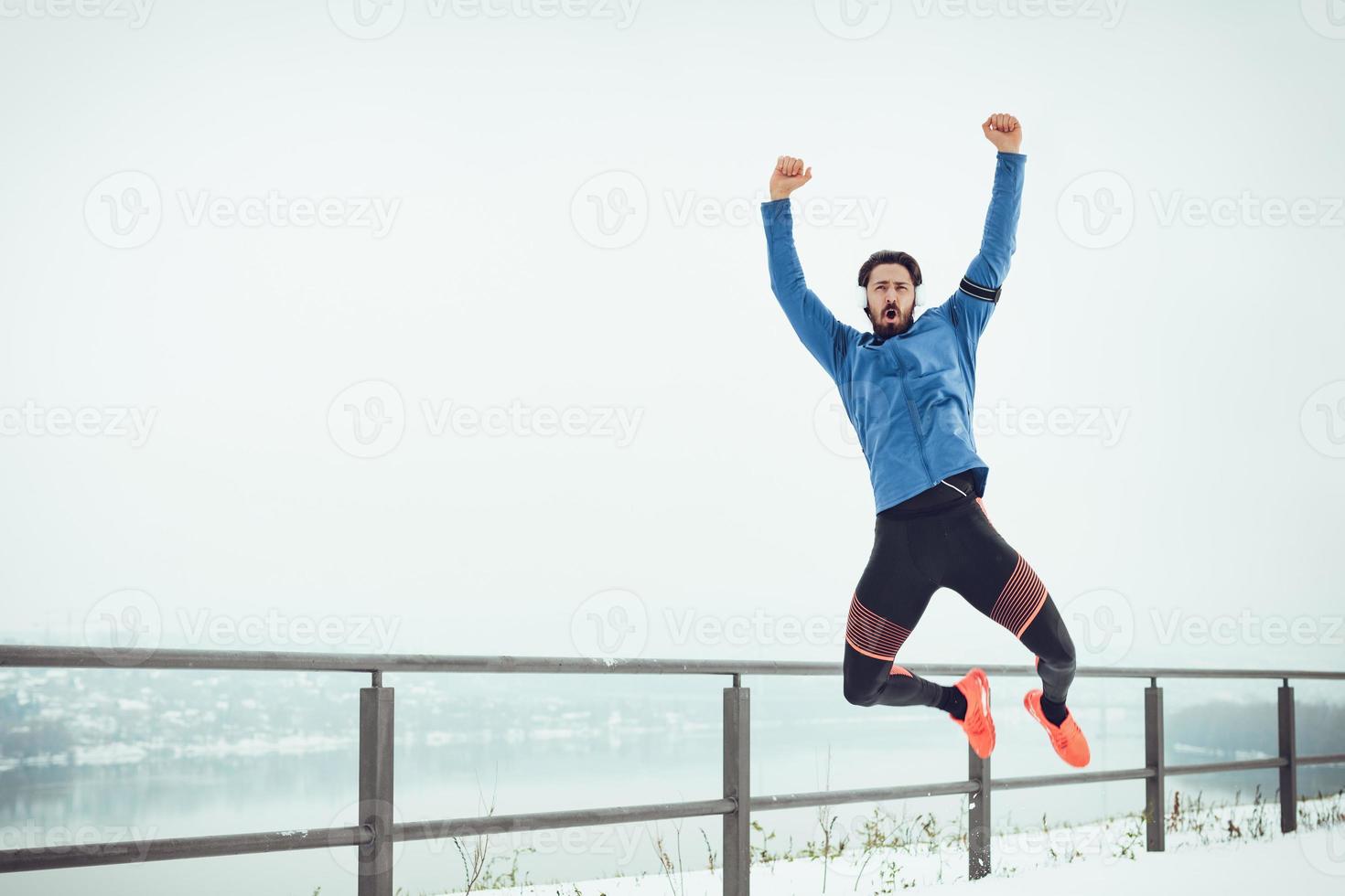 visão de salto de inverno foto